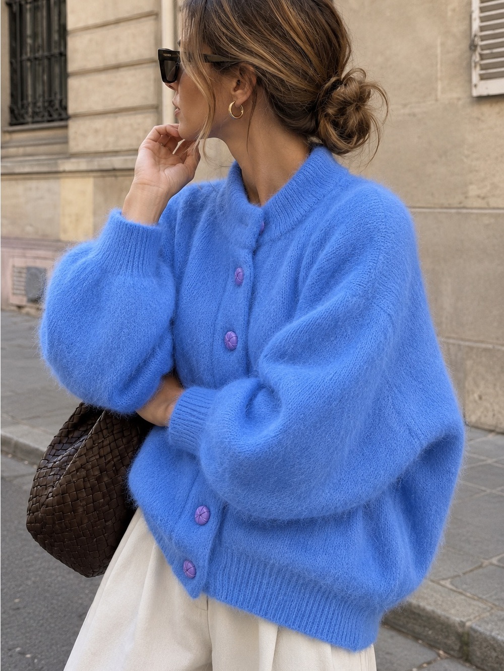Vintage Venesha 80% Angora Oversized Sweater Jacket